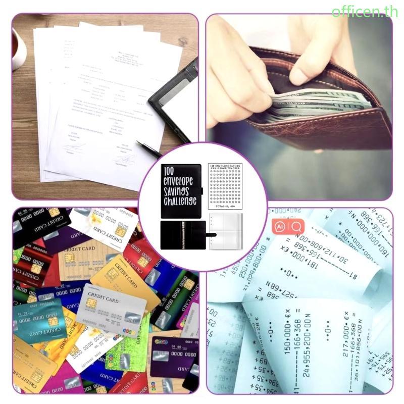 Cen Budget Binder ชุดกระเป๋าเงินสด Budget Binder Planner Saving Binder