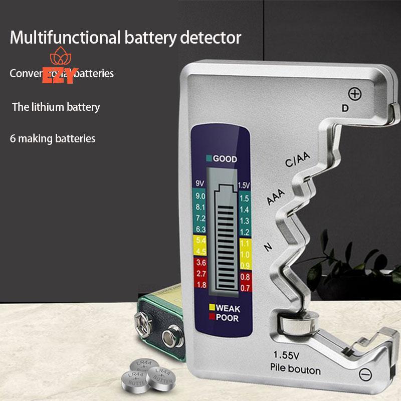 EZY เครื่องทดสอบแบตเตอรี่ความจุดิจิตอล Universal ปุ่มสําหรับ Lithum N /AAA/CAA/D/1.5V เครื่องทดสอบแบ