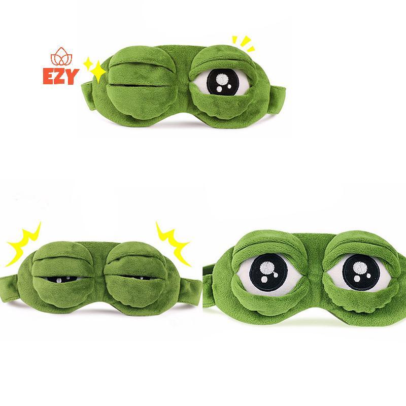 EZY Frog Sad frog 3D Eye Mask Cover Sleeping Funny Rest Sleep ของขวัญตลกใหม่