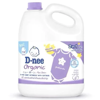 D-nee ดีนี่ น้ำยาซักผ้าเด็ก น้ำยาซักผ้าเด็ก Organic New Born แกลลอน ปริมาณ 3000มล.
