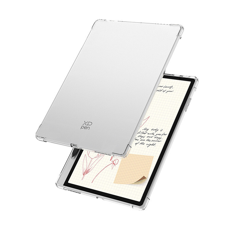 กรณี Transprent สําหรับ XPPen Magic Note Pad 10.95 นิ้ว TPU ฝาหลัง 4 ถุงลมนิรภัยกันกระแทก