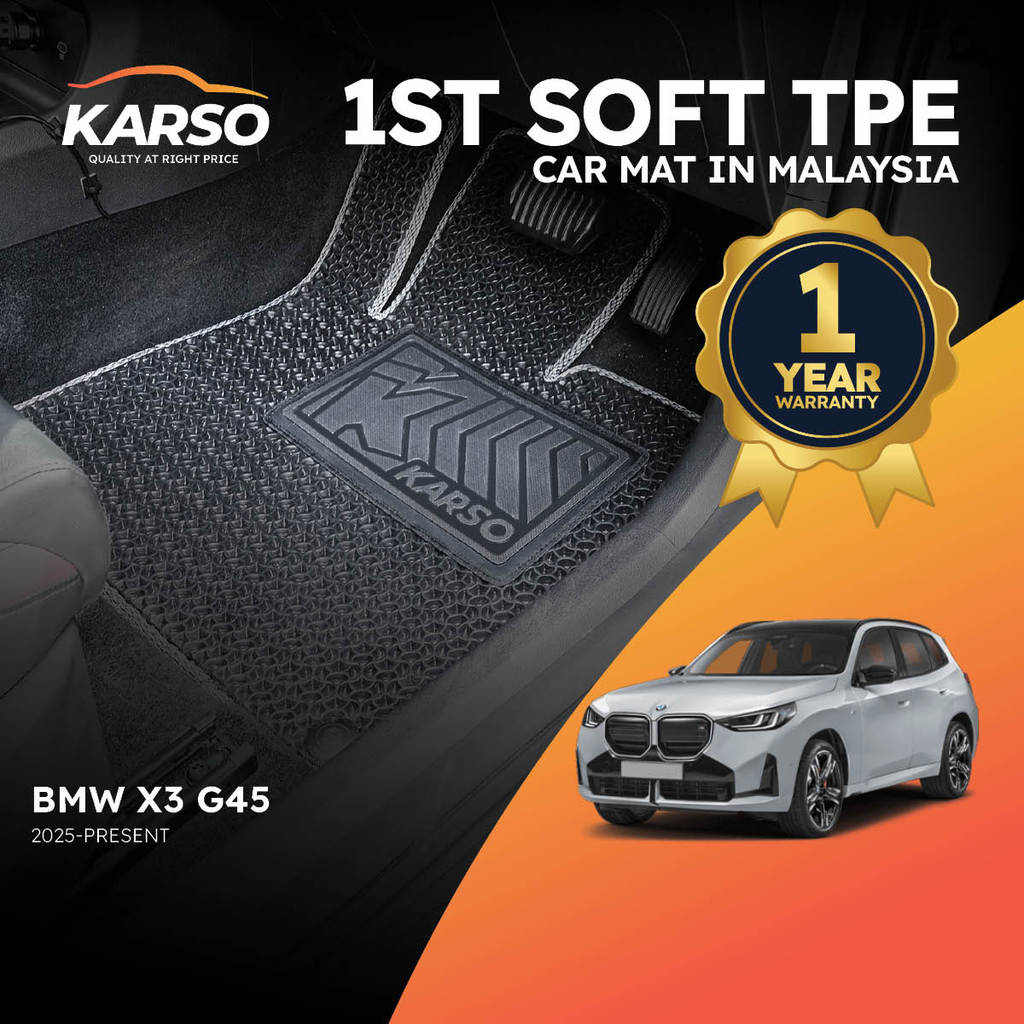Karso Karpet Kereta พรมรถยนต์ BMW X3 (G45) (2025-ปัจจุบัน)