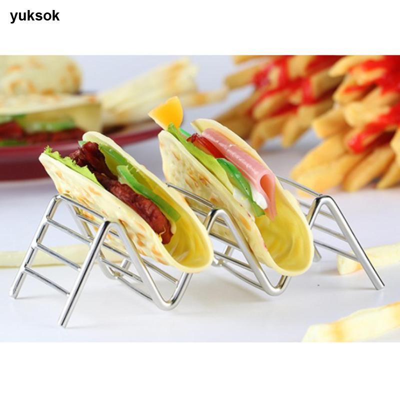 [yuksok] ที่วาง Taco สแตนเลส Taco Stand Display ชั้นวาง Taco กันสนิม
