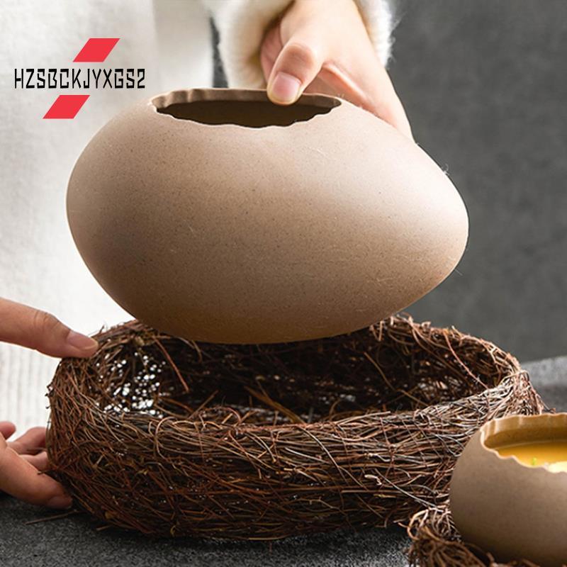 Hzsbckjyxgs2Yogurt Bowl Eggshell Modeling Steamed Egg Bowlชามขนม Ostrich Egg-Shaped เซรามิคร้านอาหาร
