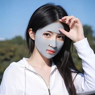 💫NEW💫หน้ากากกันแดดกันยูวีแบบเต็มหน้า UV upf50+ ผ้าเย็น ระบายเหงื่อ ไม่อับชื้น ทรงสวย หายใจสะดวก