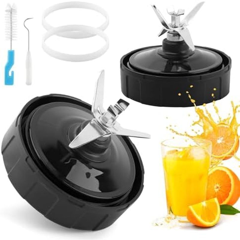 2 PACK 7 Fins Blender Blade ใช้งานร่วมกับเคาน์เตอร์ Ninj a Blender Blade สําหรับ Ninj-a Auto iQ BL68