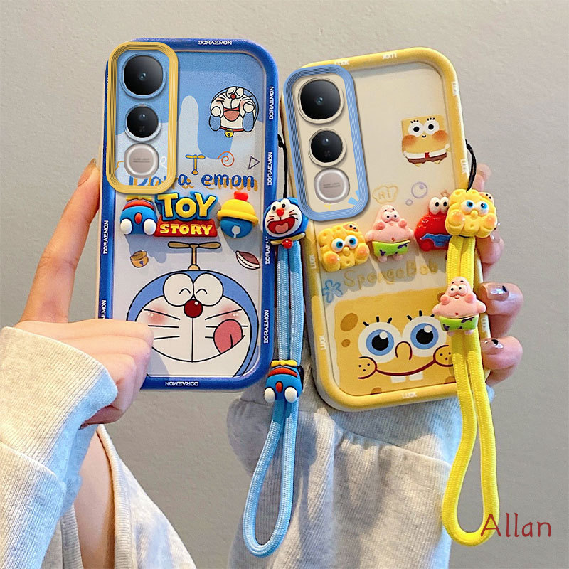 เคส vivo v50 lite / v2440 / v2441 กรณี TPU 2026 ใหม่ Kawaii ซิลิโคนนุ่มคลุมทั้งหมดกันกระแทก, Lanyard Anti-Loss เคสโทรศัพท์ BSJGS ราคา ถูกที่สุด โปรบีเคเค