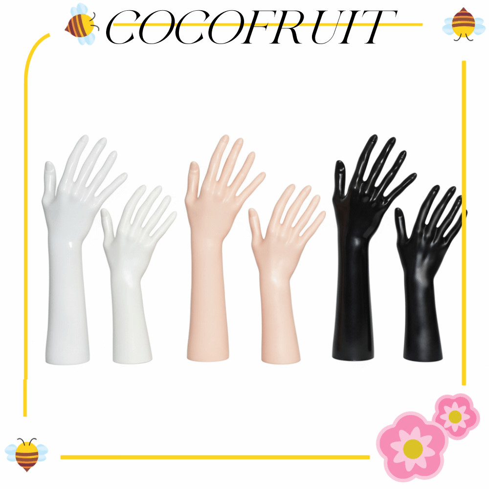 COCOFRUIT มือปลอมรุ่น, PVC แขนยาว Mannequin Hand, อเนกประสงค์ 25/32 ซม. รุ่นแสดงโซ่ผู้ถือเครื่องประดับ