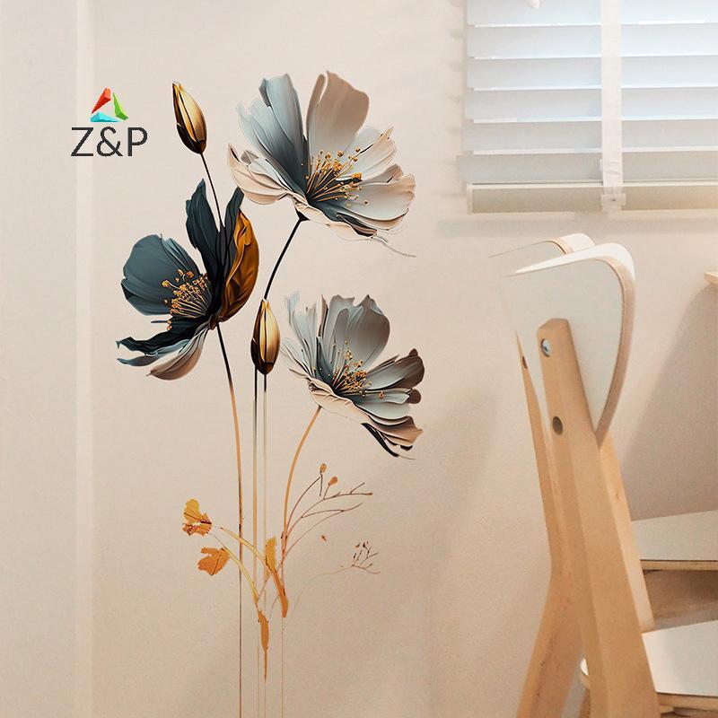 [Z&PT] 2 ชิ้น/เซ็ตจําลองดอกไม้ผนัง Stiers ห้องนั่งเล่นห้องนอน Wall Home Beautification ผนังตกแต่ง St