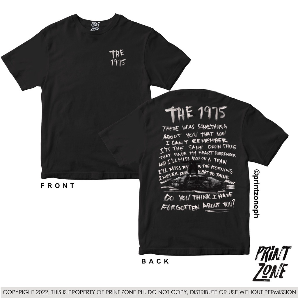 แฟชั่นTHE 1975 SHIRT - ABOUT YOU | FRONT AND BACKPRINT - PRINT ZONE PH