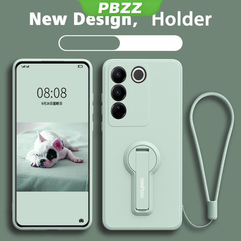 PBZZ FOR เคส ปลอก VIVO V27 5g VIVO V27E VIVO Y100 VIVO V29E VIVO V29 5g โทรศัพท์กรณี softcase ซิลิโคนเหลวป้องกันเรียบกันกระแทกกันชนปกการออกแบบใหม่360กับผู้ถือ YTXZZJ01