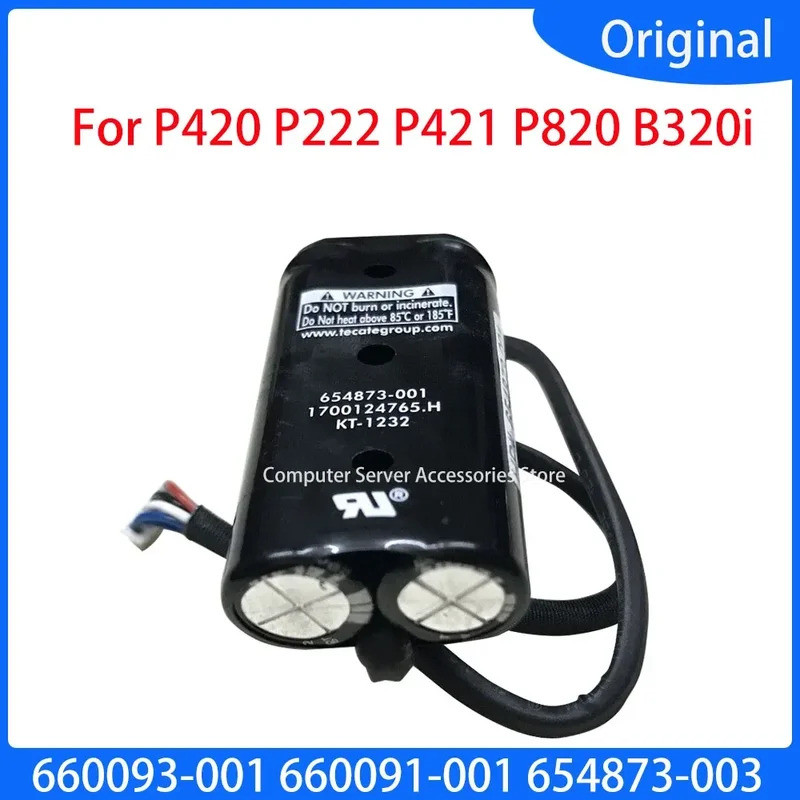 ต้นฉบับใหม่ 660093-001 660091-001 สายไฟเขียนแคช FBWC แบตเตอรี่สําหรับ HP P420 P421 B320i P822 Array Card 654873-003