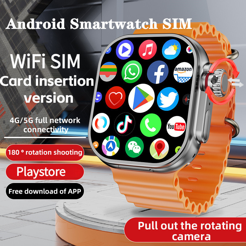 สมาร์ทวอท์ชต้นฉบับพร้อมซิมการ์ด WiFi 4G Android Smartwatch กล้อง B31 GPS Google Playstore APP ดาวน์โ