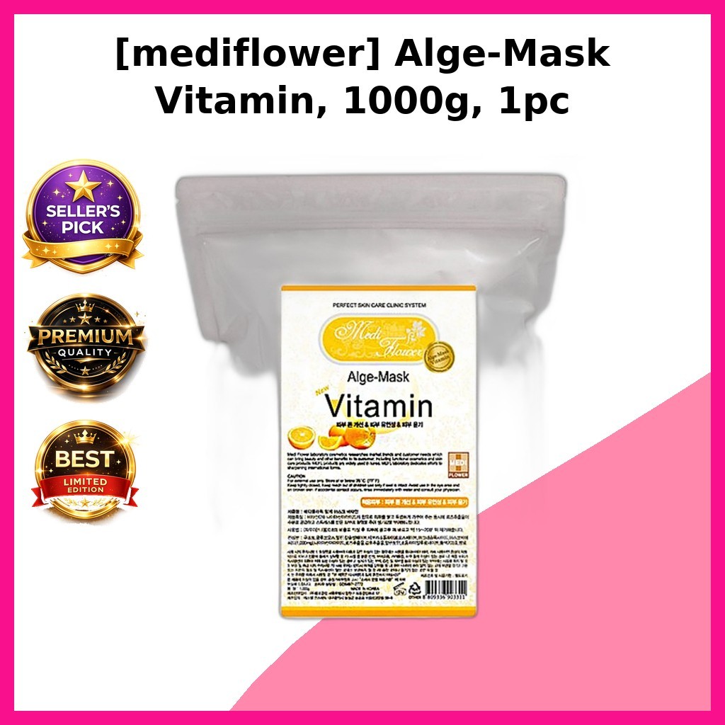 [mediflower] Alge-Mask Vitamin, 1000g, 1pc / Korean Alge-Mask / Vitamin Enriched / ของแท้ 100% โดย O