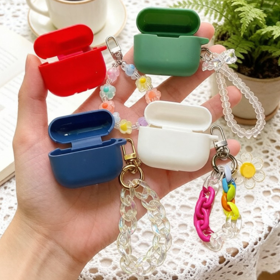 หรูหรา keychian สําหรับ 1MORE EVO/Neo/Ear Clip S22 S20 S21 Q21 Q10 กรณีซิลิโคนหูฟังสําหรับ 1MORE คลิ