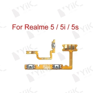 สําหรับ OPPO Realme 5 5I 5S ปุ่มด้านข้างปุ่ม Flex Cable Keys ปุ่มปิดระดับเสียงขึ้นและลงปุ่มด้านข้างเปลี่ยนส่วน