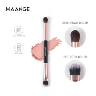 MAANGE แปรงแต่งหน้า 2 In 1 นุ่มและสะดวกการออกแบบแปรงอายแชโดว์สองหัวสําหรับแต่งหน้าตาต้องการ