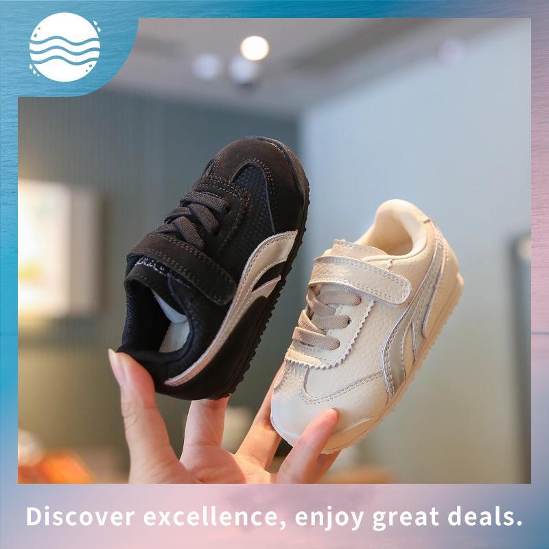 รองเท้ากีฬาสําหรับเด็กรองเท้าผ้าใบสําหรับเด็กชายและเด็กหญิงที่มีสายรัดไฟสุดกอดเท้าป้องกันการลื่นไถลไ