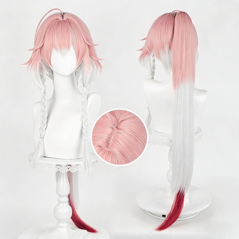Wuthering Waves Changli คอสเพลย์วิกผมซิลิโคนที่สมจริงหนังศีรษะผสม Ombre สี