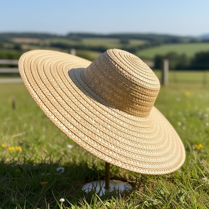 草帽女夏季麦秆草编防晒遮阳帽农民大檐防晒帽遮阳帽子男20260318Women's Summer Straw Hat, Wheat Straw Sun Protection Sun Hat, Farm