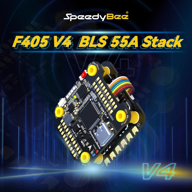 SpeedyBee F405 V4 BLS 55A 30x30 FC & ESC Stack 4in1 ESC เข้ากันได้กับ iNAV และ BF ไร้สายบลูทูธ
