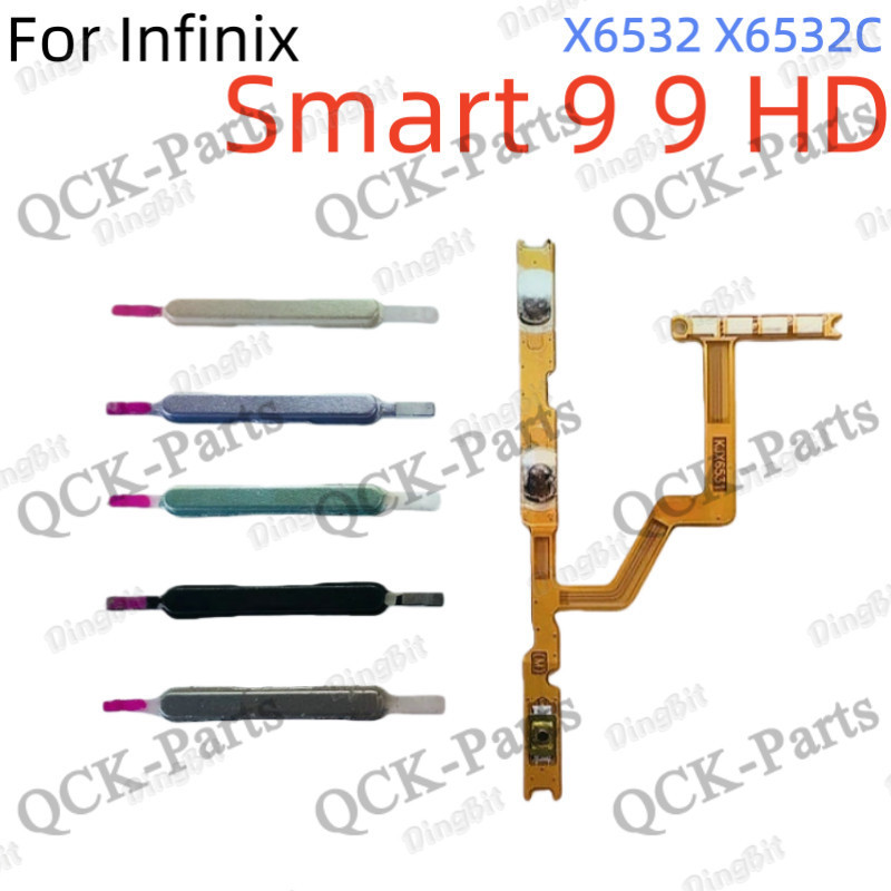 สําหรับ Infinix Smart 9 9 HD X6532 X6532C ปริมาณด้านข้างปุ่ม Flex Cable Replacement