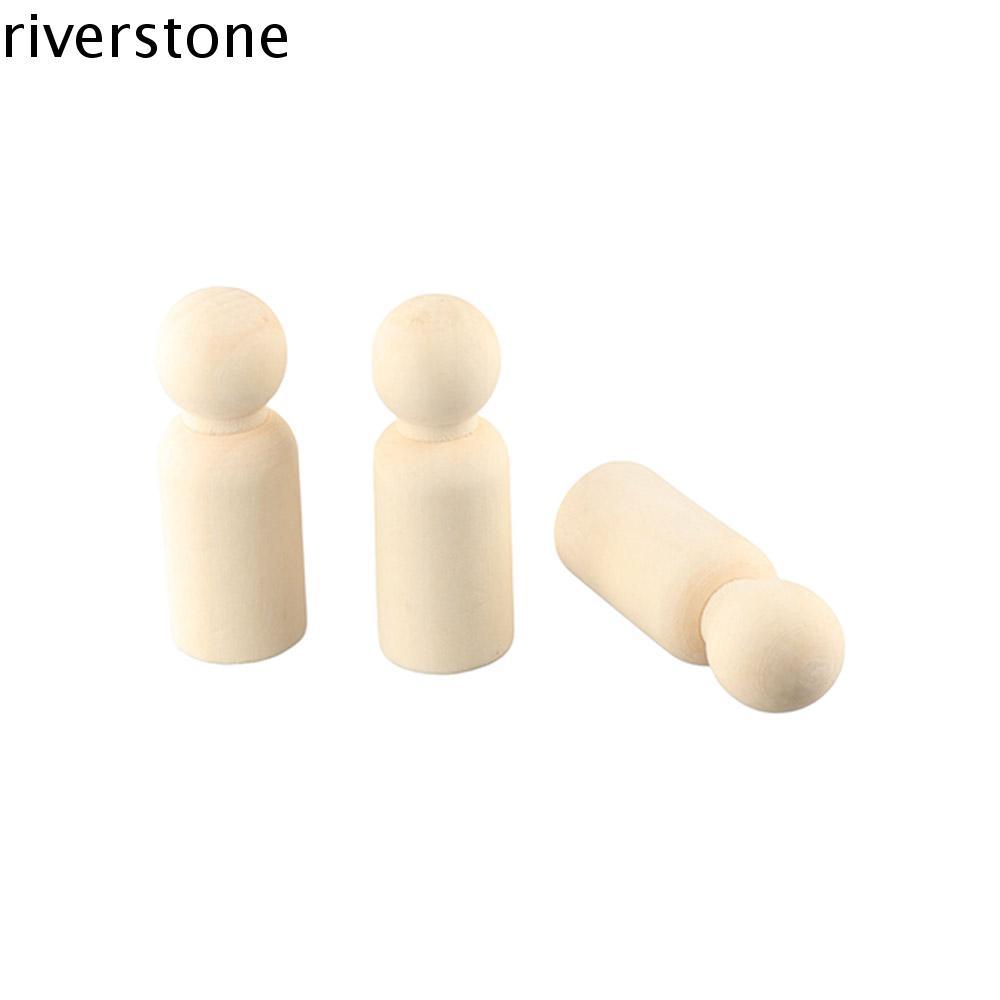 Riverstone ไม้ Peg ตุ๊กตาน่ารัก 20 ชิ้น Handmade หุ่นชายหญิงไม้ธรรมชาติตกแต่งงานแต่งงาน