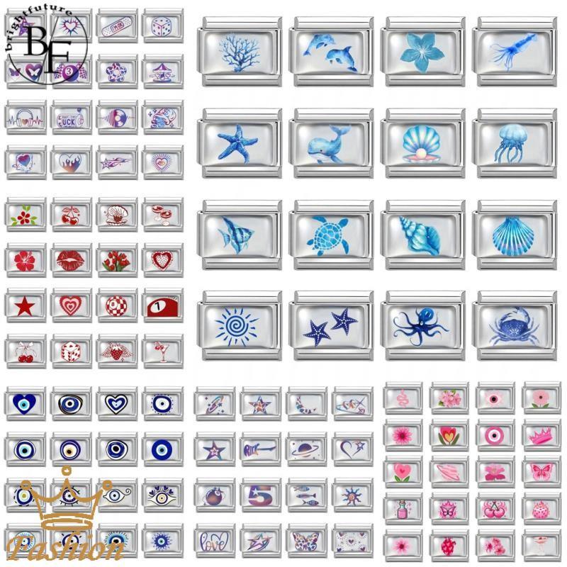 สร้อยข้อมือสแตนเลส ขนาด 9 มม., หลากหลายสี ออกแบบเรโทร เหมาะสำหรับทำเอง