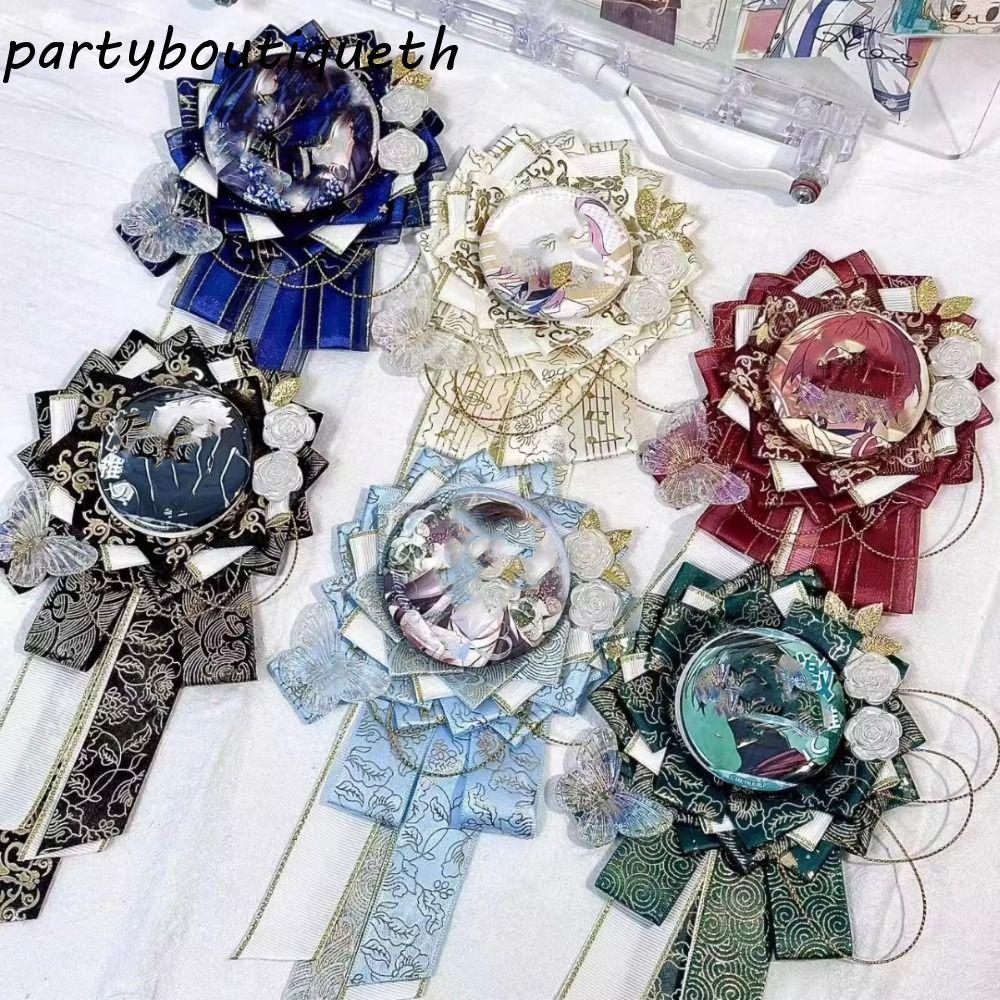 อะไหล่อะนิเมะป้าย,คอสเพลย์ตกแต่งดอกไม้ Pins ฐานแสดง, Ita กระเป๋าเติมป้ายดอกไม้พลาสติกเฉียงหางริบบิ้น