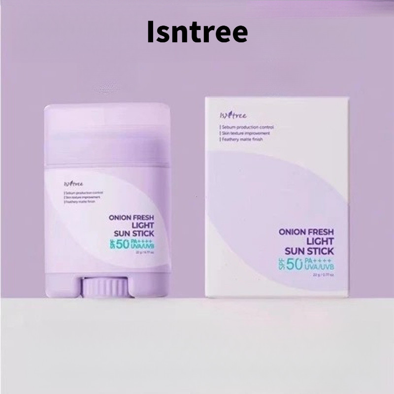 Isntree Purple Onion Sunscreen Stick Persistent Oil Control Refreshing Moisturizing SPF50+PA++++ น้ํ