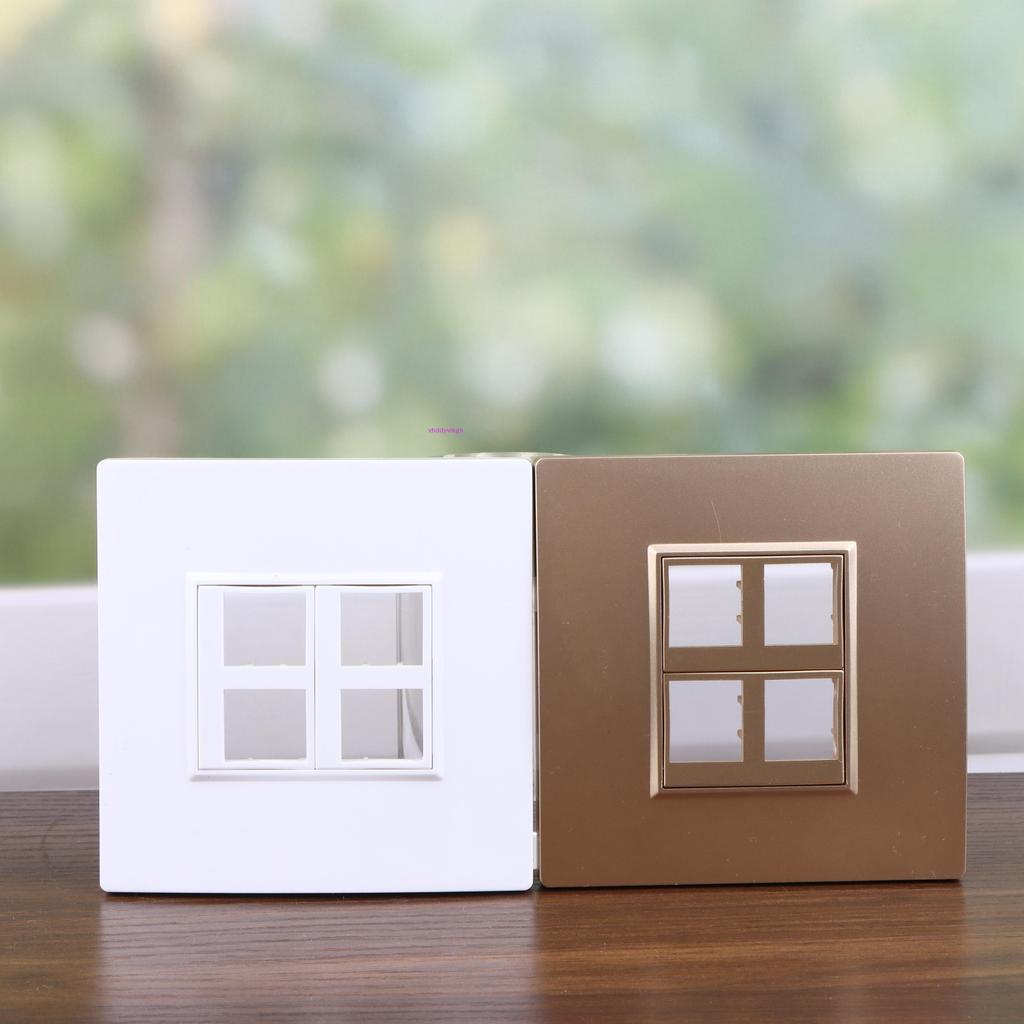 VHDD 4 พอร์ต Faceplate เปล่าแผงผนังสําหรับ Keystone Ja Soet ฝาครอบ Secure Fit สําหรับโครงสร้าง Cabli