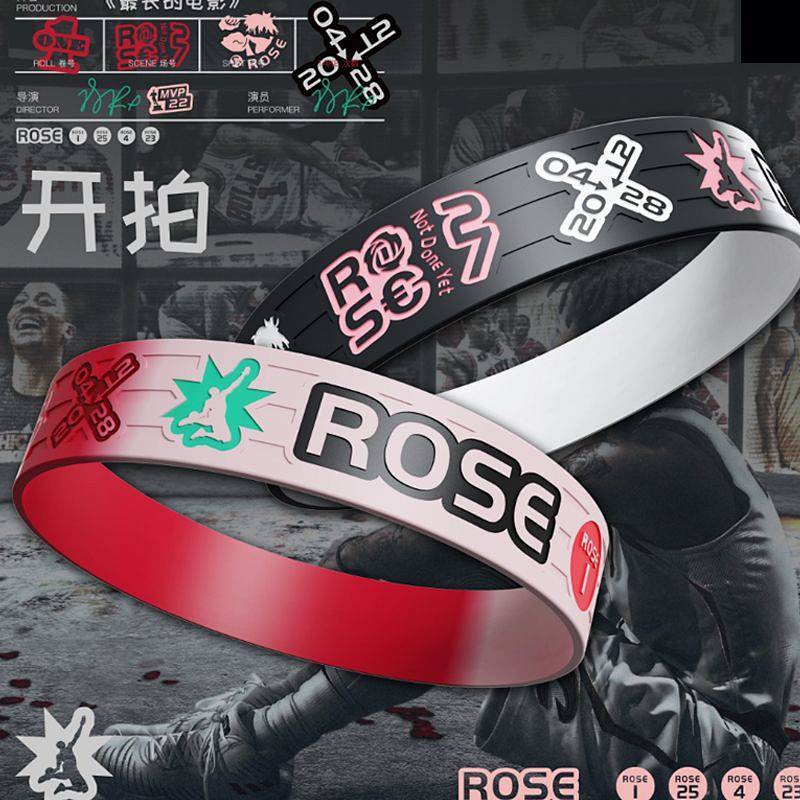 Basketball Mixed Color Rose Couple Wristband Bracelet Rose Fans Peripheral Gifts e0jP
