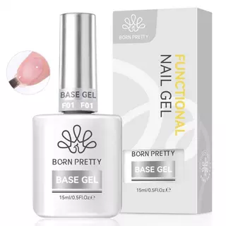 【Local】BORN PRETTY Strong Base Gel Polish Super Top Coat ติดทนนาน Soak Off เจลเคลือบเงาเล็บ 15ml