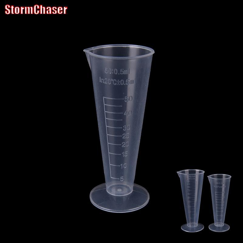 [Storm-t] 50ml 100ml เครื่องชั่งถ้วยใส ถ้วยตวงพลาสติก เครื่องมือวัด