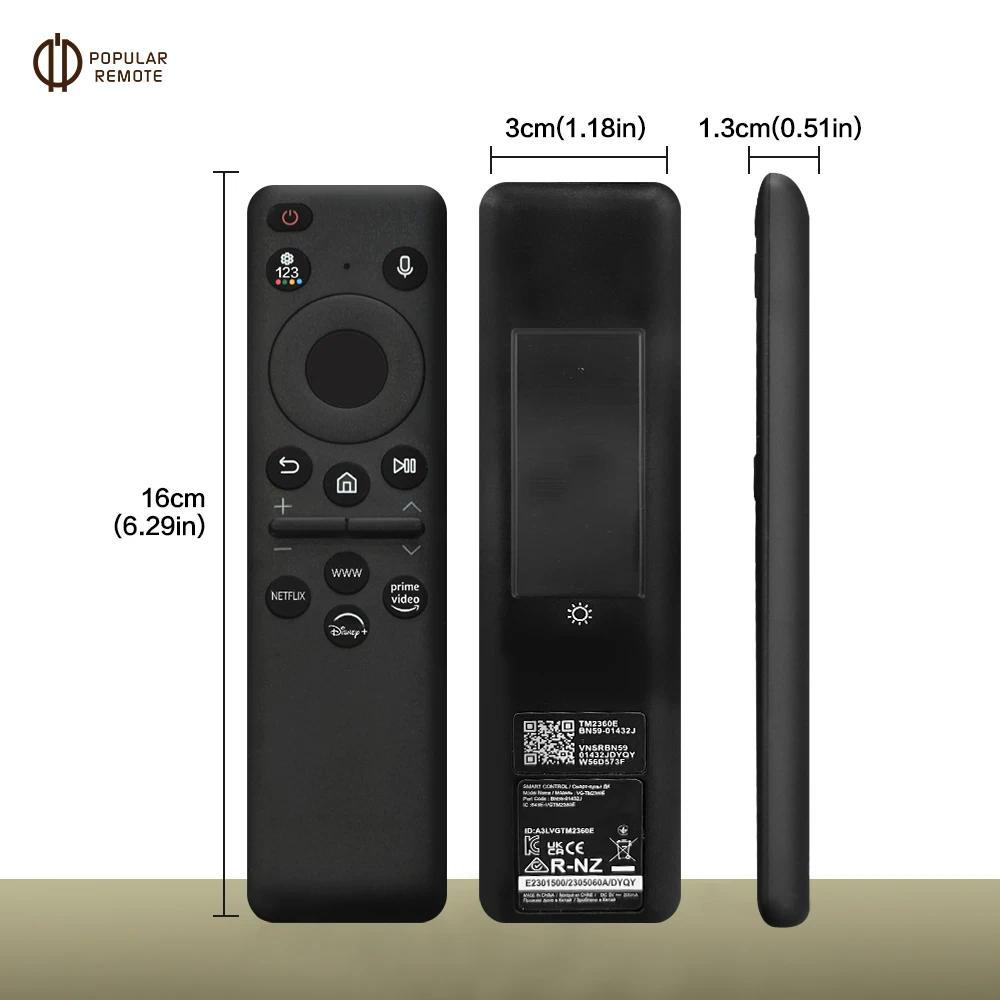 ใหม่ BN5901432J TM2360E Solar Cell Voice Remote สําหรับ 2023 Samsung TV QN85C CU8000