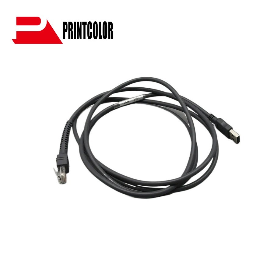 ใหม่ LS2208 เครื่องสแกนเนอร์ 2M สาย USB สําหรับสัญลักษณ์ Motorola LS1203 LS2208 LS4208 LS3008 Barcod