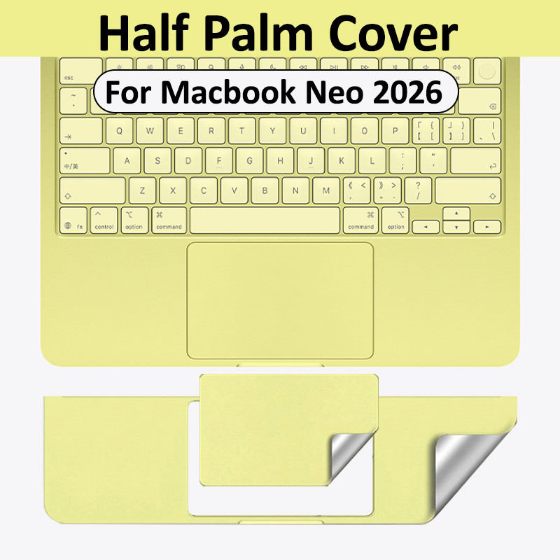 Half Palm Cover สําหรับ Macbook Neo 13 นิ้ว A3404 สติ๊กเกอร์ผิวกันรอยขีดข่วนพร้อมฟิล์มติดตาม
