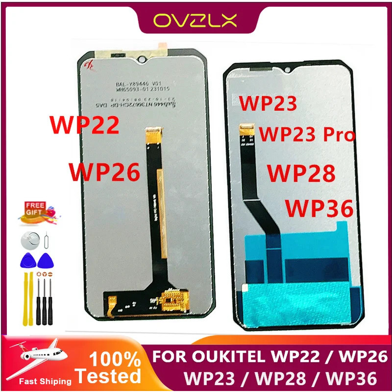 6.52 นิ้วสําหรับ OUKITEL WP23 WP23 Pro WP28 WP36 WP38 FHD + จอแสดงผล LCD + หน้าจอสัมผัส Digitizer As