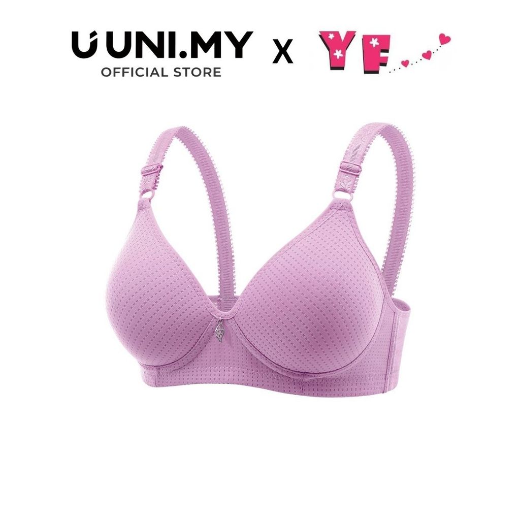 YF Bra Size B/C FULL CUP 3-Hook Wireless Bra 36-46 ชุดชั้นในสตรี FULL Cup Bra ไม่มีลวด 302