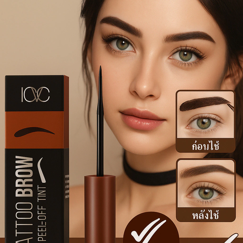 🎯สินค้าขายดี🎯【เจลสักคิ้ว/เจลย้อมคิ้ว】เจลติดทนนาน ใช้ง่าย ลอกออกได้ สีธรรมชาติ หลายสี เหมาะสำหรับผู้หญิง คนขี้เกียจแต่งหน้า 🎉ลดกระหน่ำ🎉