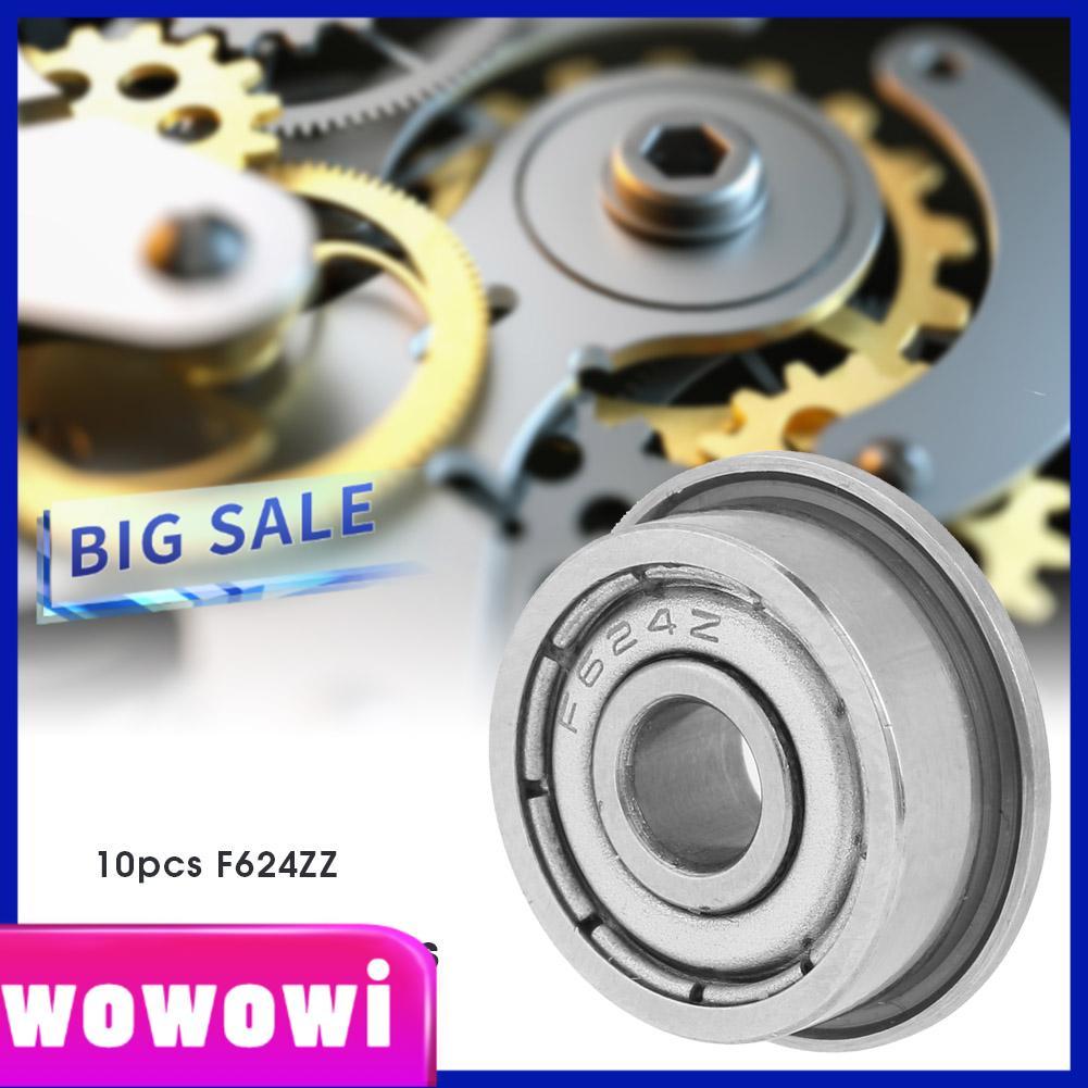 Wowowi Wowowi Double-Shielded Miniature Flanged Ball แบริ่ง 4x13x5 มม.F624ZZ 10pcs