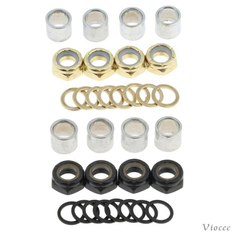 [Viocee] ชุดอุปกรณ์สเกตบอร์ด ลูกแก้วเพื่อความเร็ว Skateboard Bearings Spacer Set