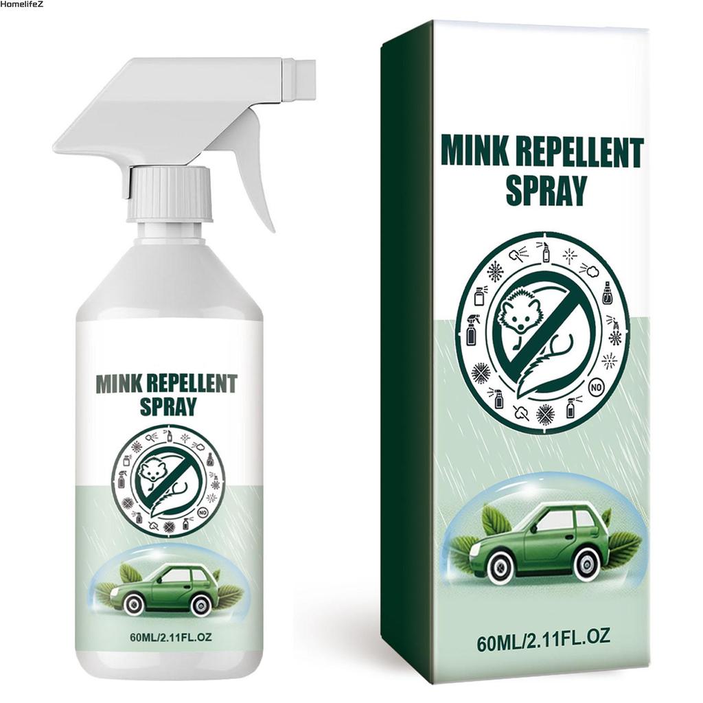 ช่องเครื่องยนต์รถยนต์ Ermine Repellent สเปรย์สูตรพืชธรรมชาติบริสุทธิ์สําหรับห้องครัวห้องนอนในร่ม