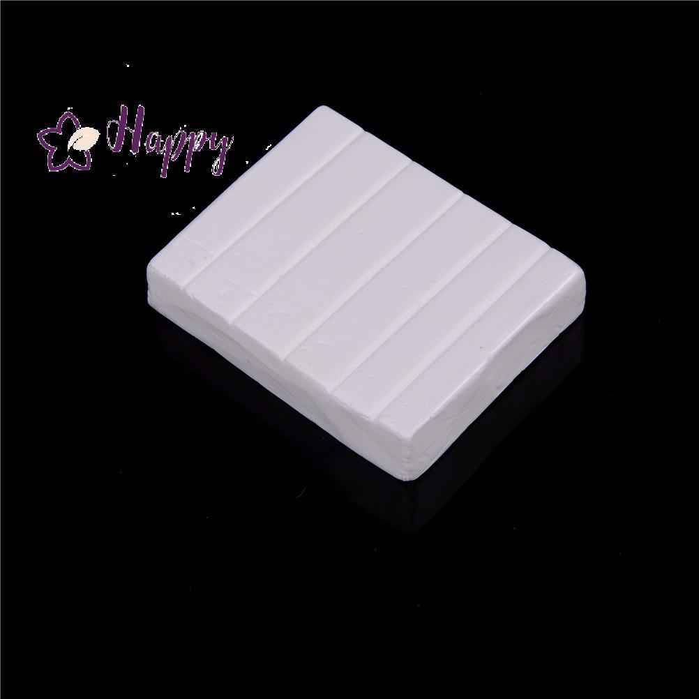 <Happybay> ดินเหนียวอบเตาอบ Fimo Polymer Clay Figuline 250g/paet สีขาว สี Soft Cay Modeling ลดราคา