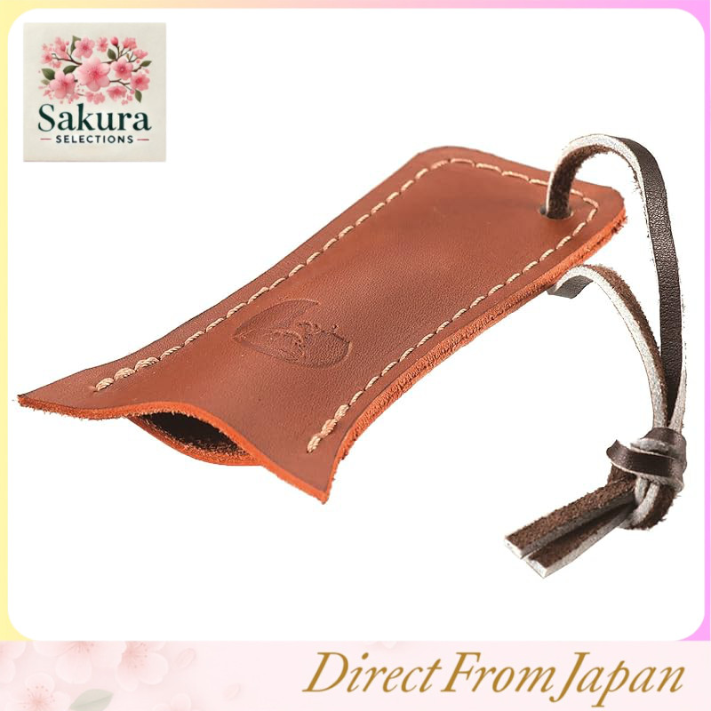 Captain Stag Shera Cup Leather Handle Cover Made in Japan Brown UH-19 45×100×3mm thick