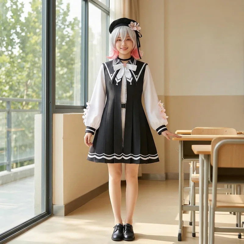 คอสเพลย์เครื่องแต่งกาย Sakuraba Ema สำหรับงานปาร์ตี้ Halloween และ Carnaval ชุดเต็มพร้อมสวมใส่สำหรับ