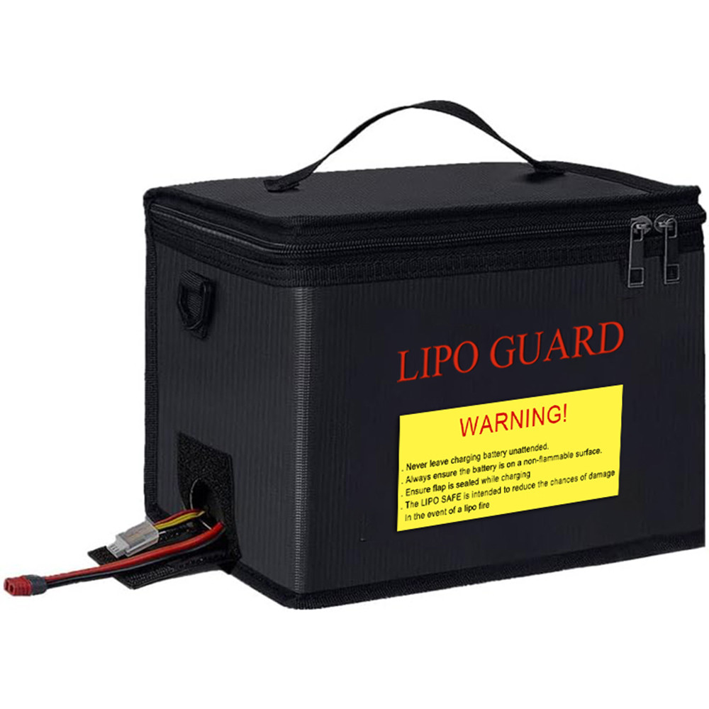 RCdragons4g-th-sip-my Fireproof Lipo Bag กันระเบิด ive แบตเตอรี่กันน้ำพร้อมซิปสายคล้องมือจับที่เก็บแ