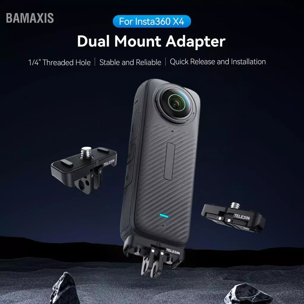 TELESIN อะแดปเตอร์ฐาน Magnetic Quick Release สำหรับ Insta360 X4 thumbnail 9