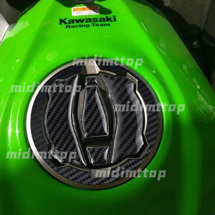 เหมาะสําหรับ Kawasaki ZX25R ZX25RR ZX4R ZX4RR คาร์บอนไฟเบอร์การใช้ถังสติกเกอร์การใช้ถังสติกเกอร์