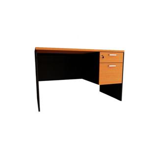 ONE โต๊ะทำงาน รุ่น MA120-C สีเชอร์รี่-ดำ